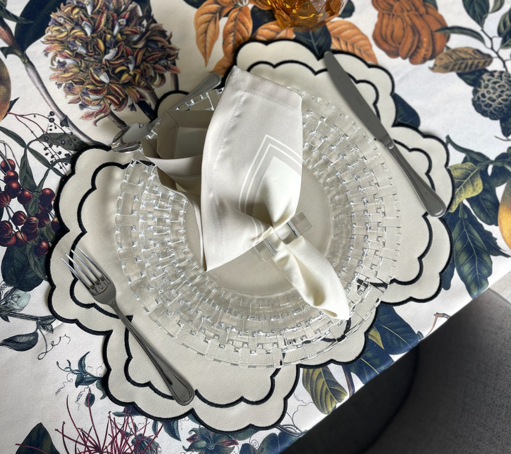 Servilleta de tela Franja Beige