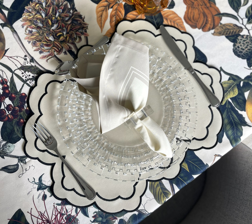 Servilleta de tela Franja Beige