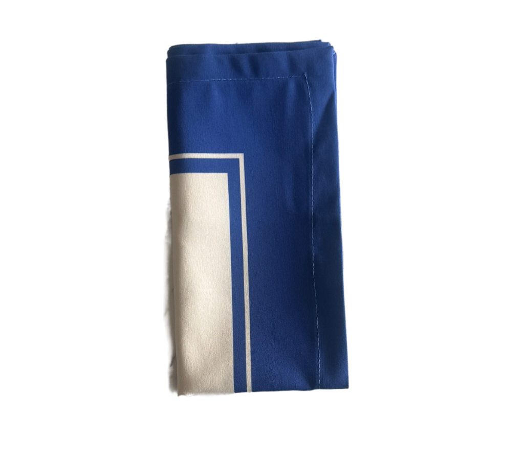 Servilleta de tela Franja Azul Rey