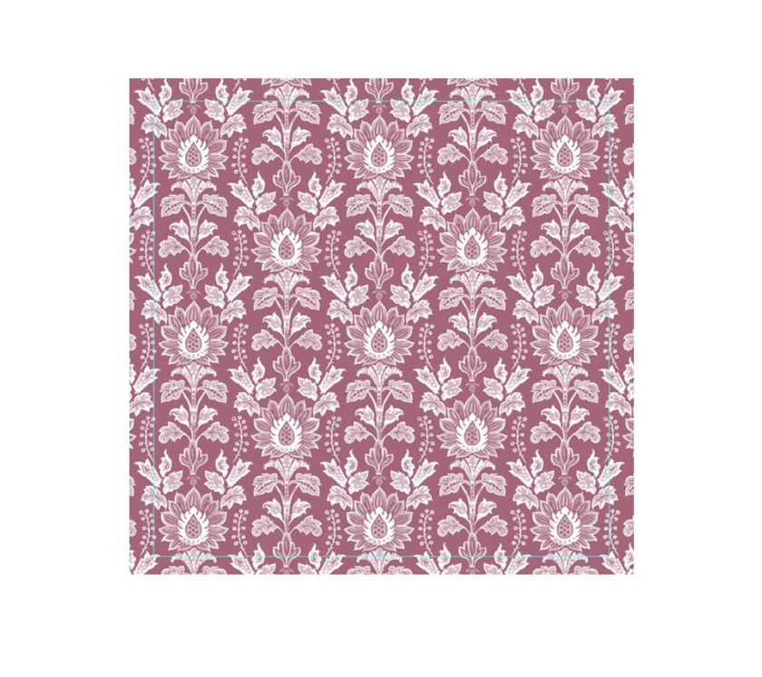 Servilleta de tela Flores Vino/Morado