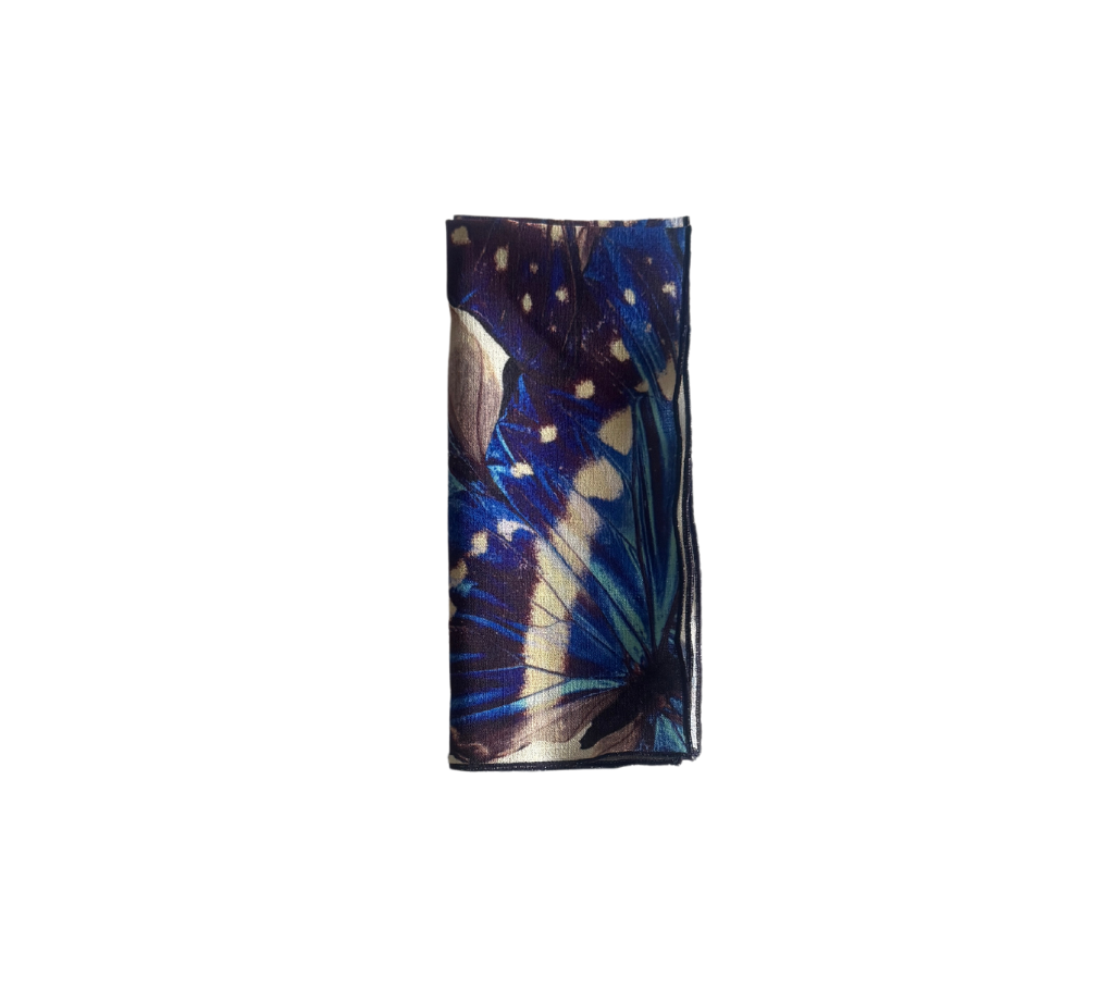 Servilleta de tela Mariposas Azul