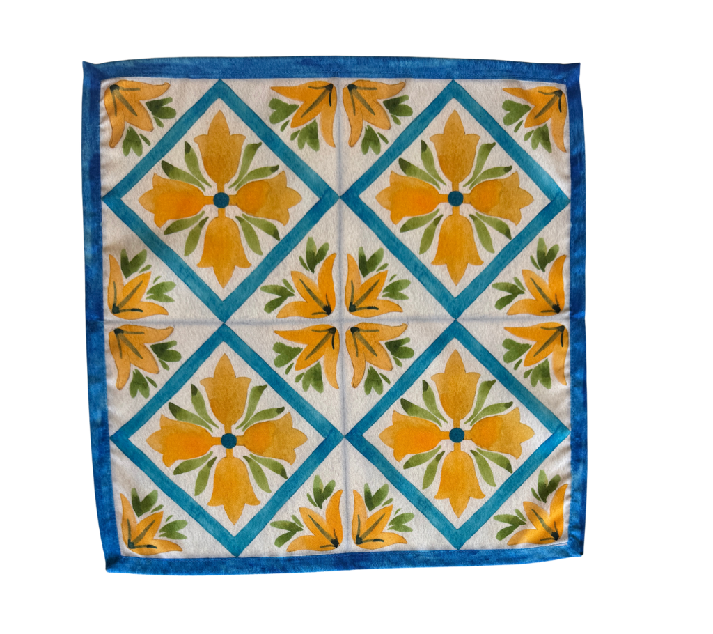 Servilleta de tela Rombos/Flor