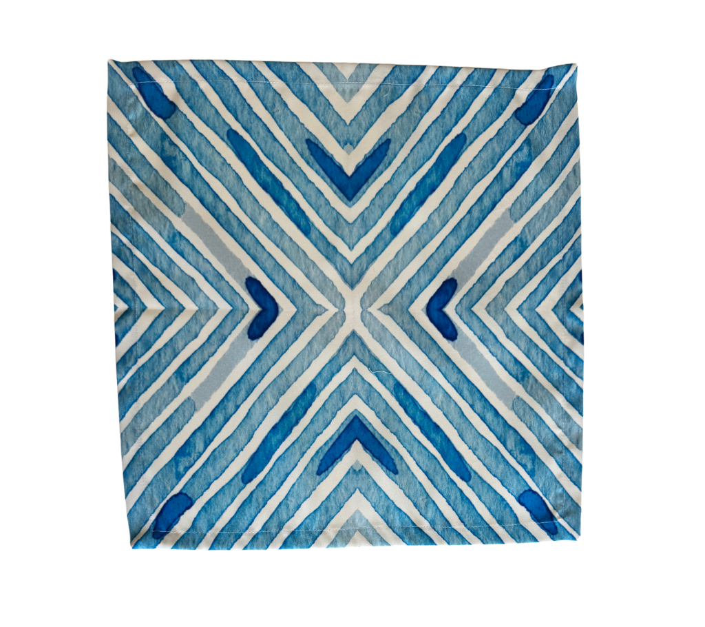 Servilleta de tela Rayas/Acuarela