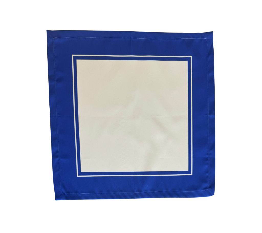 Servilleta de tela Franja Azul Rey