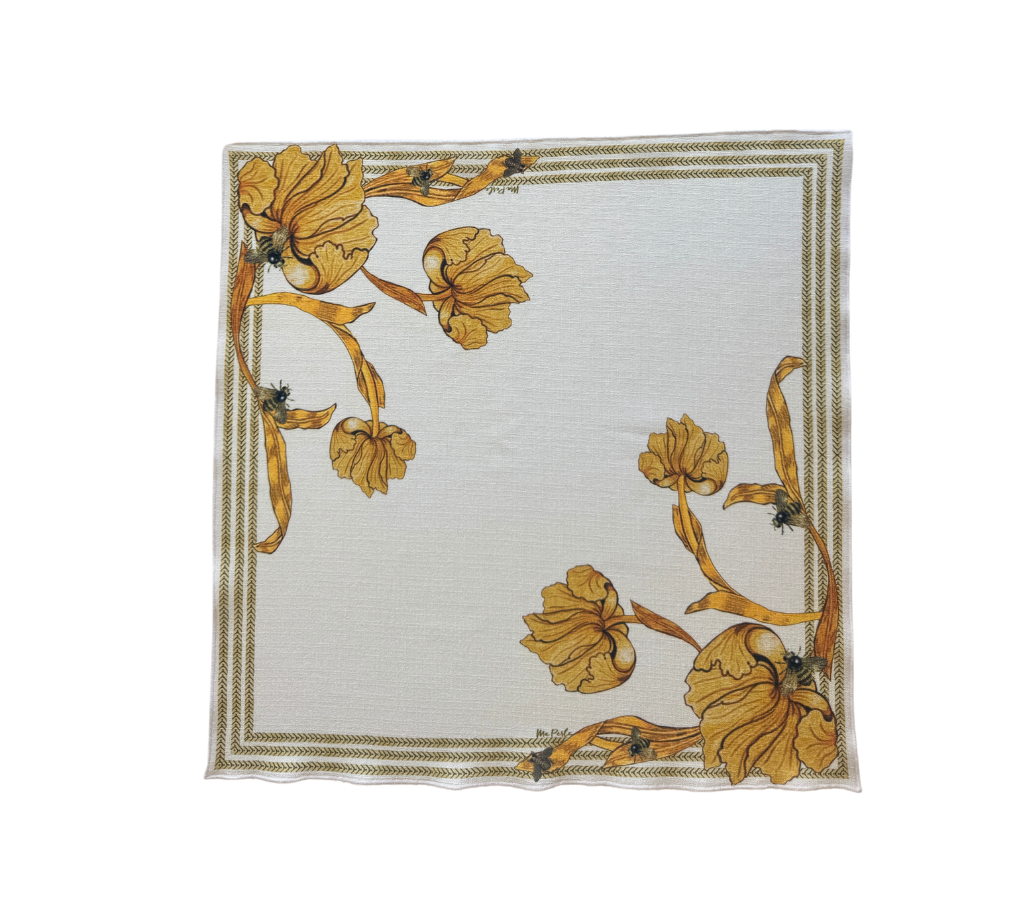 Servilleta de tela Abejas Blanco