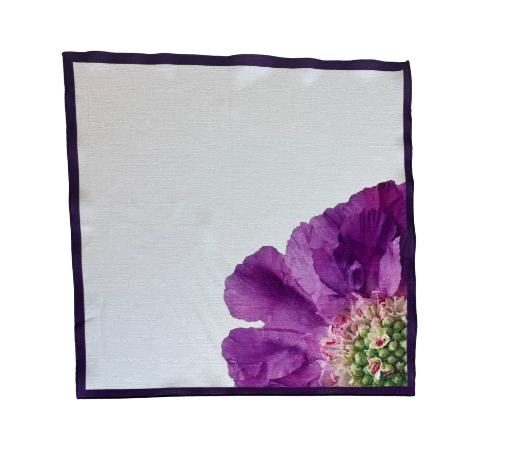 Servilleta de tela Flor Morado