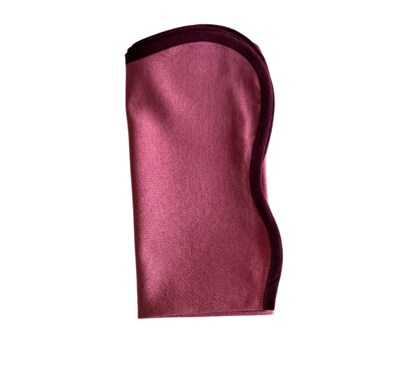 Servilleta en lino Rosado/Vino