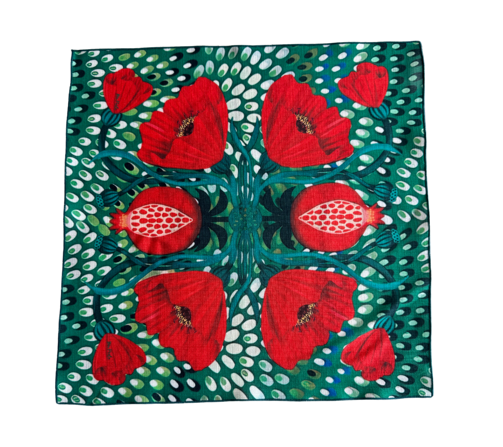 Servilleta de tela Amapolas