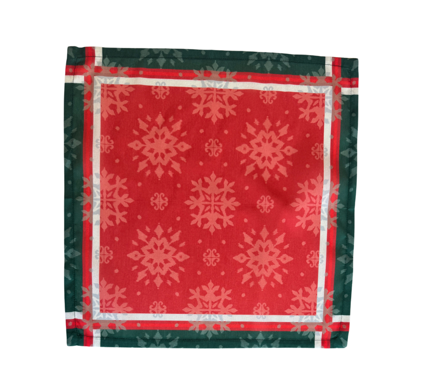 Servilleta de tela Navidad Copos