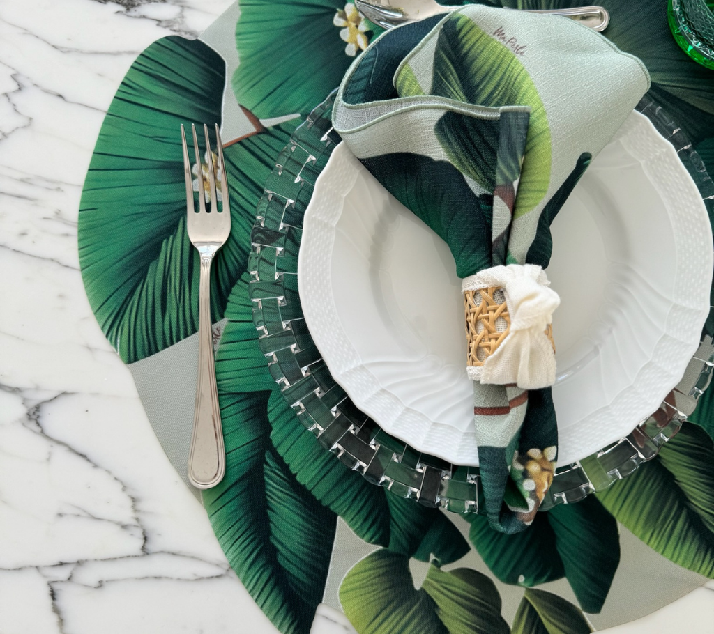 Servilleta de tela Hojas/Flor