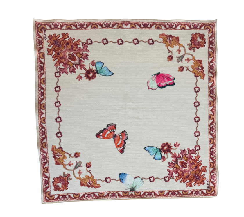Servilleta de tela Mariposas Beige