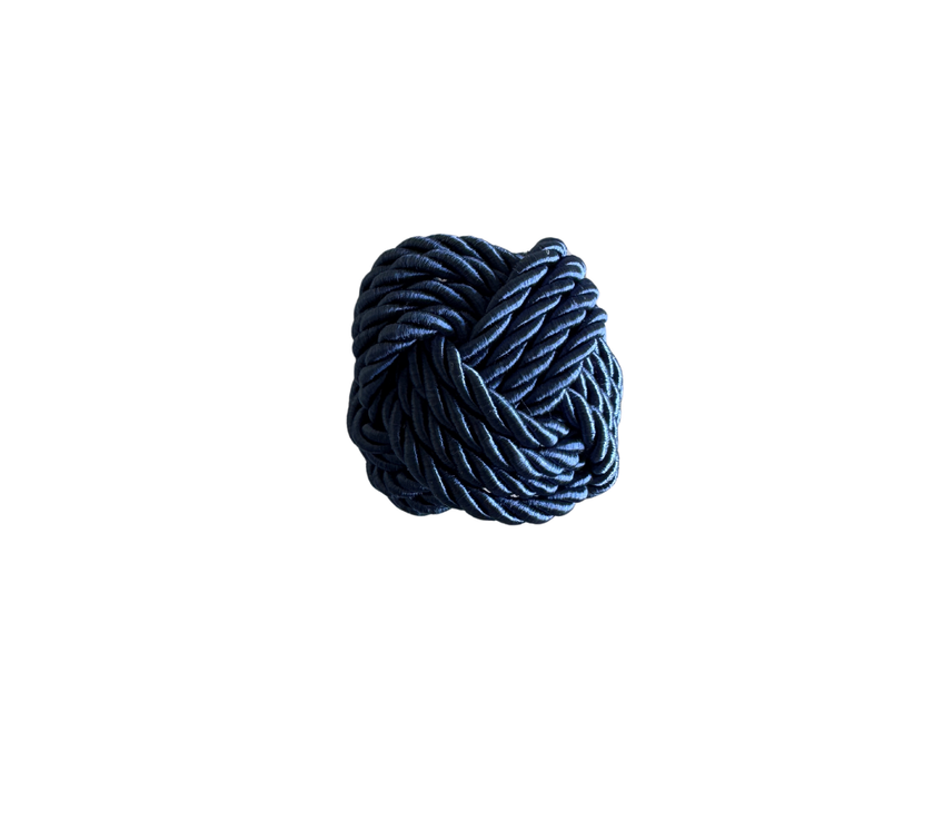 Aro de cordón para servilleta Azul-Set6