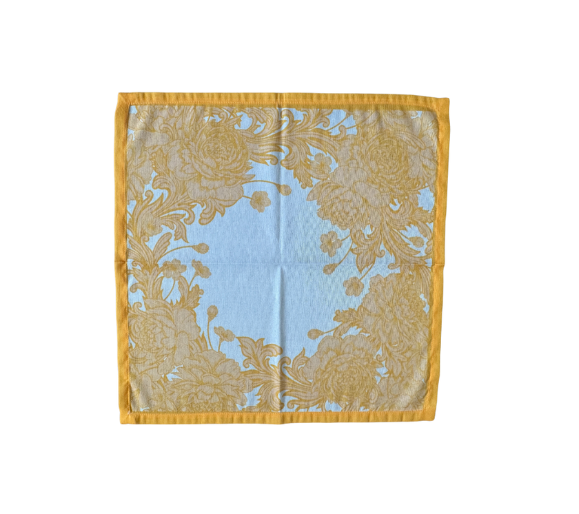 Servilleta de tela Corona Flores Amarillo