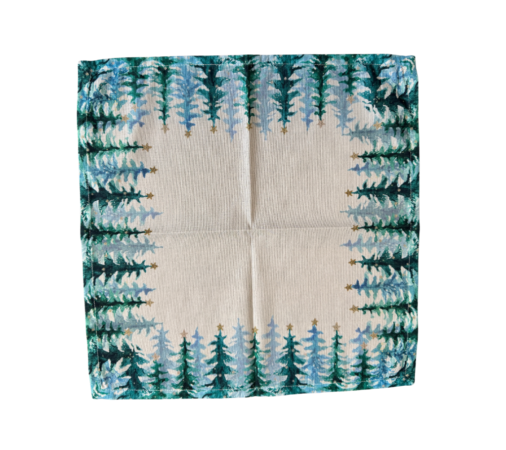 Servilleta de tela Navidad Pinos