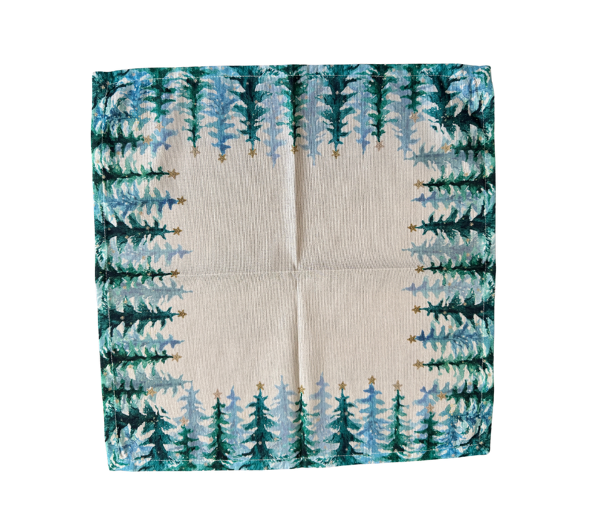 Servilleta de tela Navidad Pinos