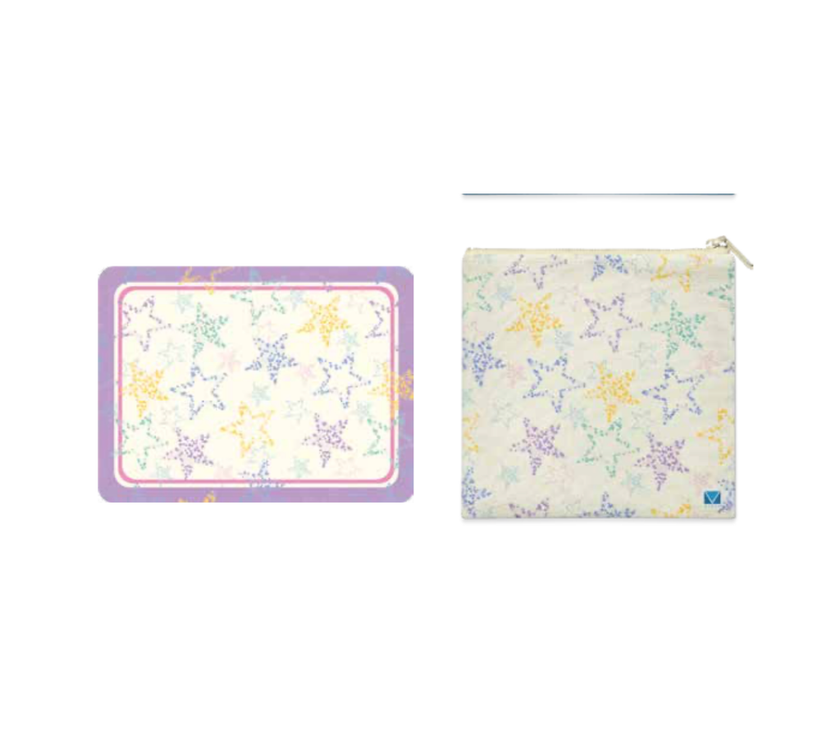 Individual Kids rectangular Estrellas. Incluye estuche