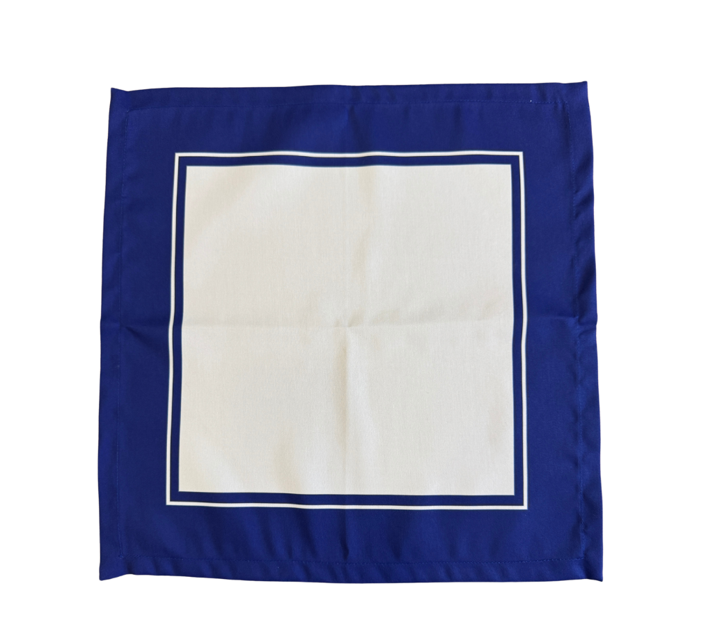 Servilleta de tela Franja Azul Marino