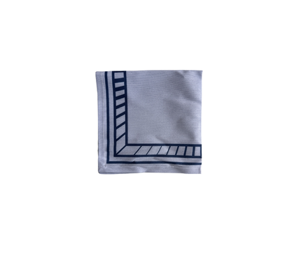 Servilleta de tela Borde Rayas Azul