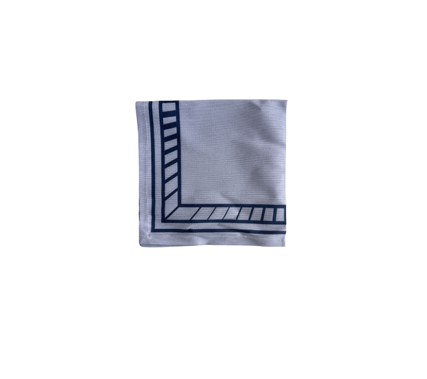 Servilleta de tela Borde Rayas Azul