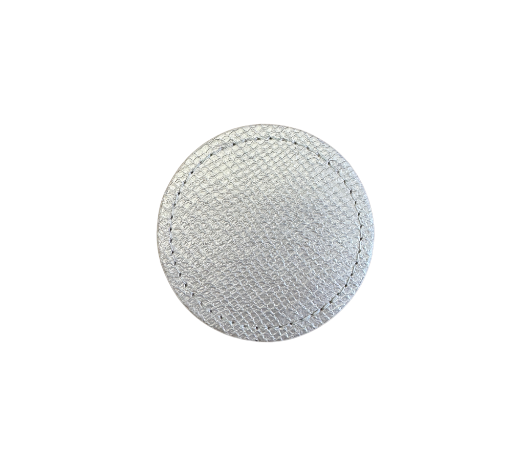 Portavasos redondo en semicuero S Dorado-Set2