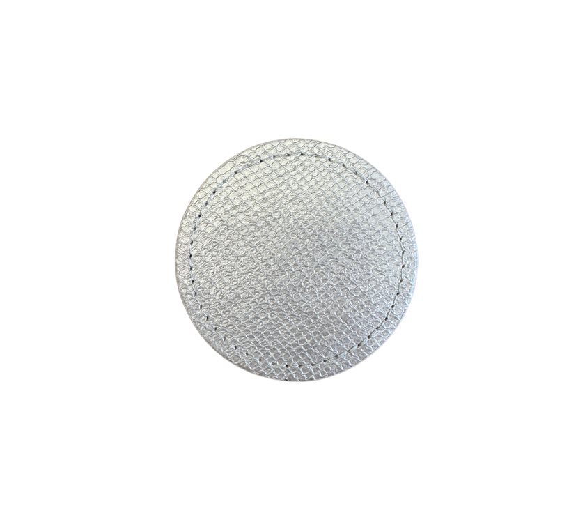 Portavasos redondo en semicuero S Dorado-Set2