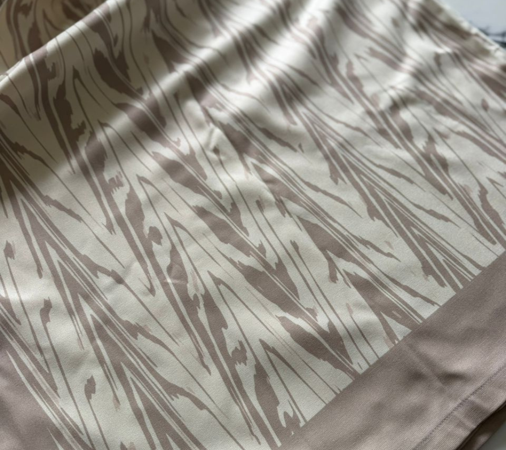 Mantel rectangular 10P en tela Espigas Beige/OW