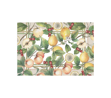 Block de Individuales de papel Frutas/Hojas
