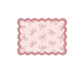 Individual Kids rectangular Lazos Rosados