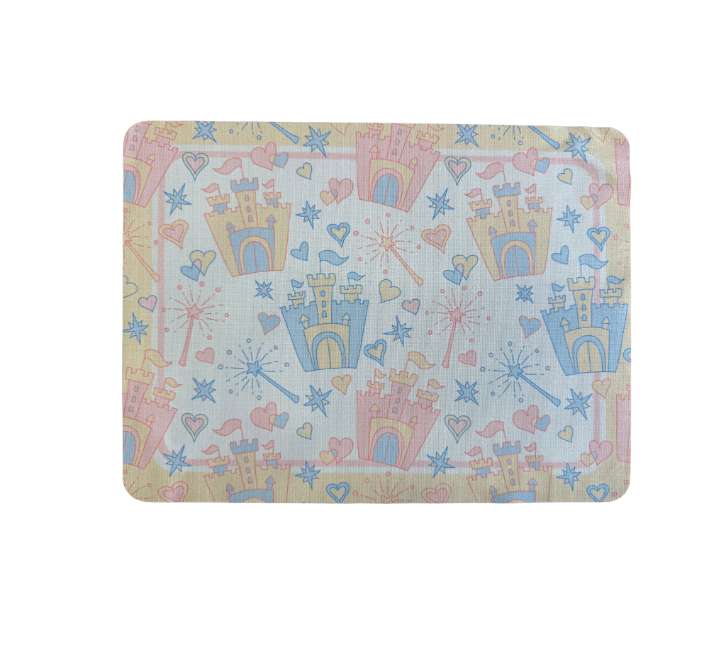Individual Kids rectangular Castillos. Incluye estuche