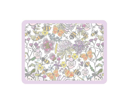 Individual Kids rectangular Abejitas. Incluye estuche