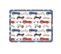 Individual Kids rectangular Carros Azul. Incluye estuche