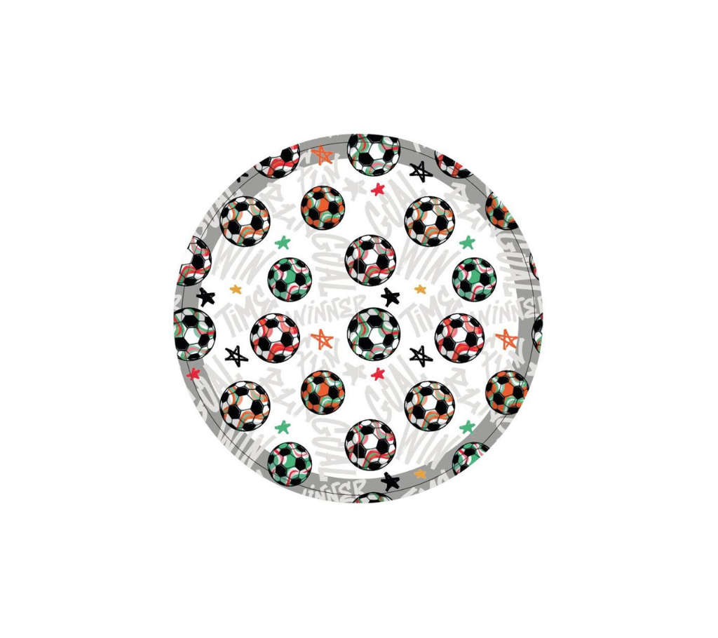 Individual Kids redondo Balones/Estrellas