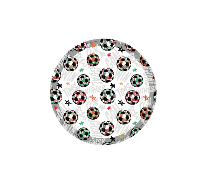 Individual Kids redondo Balones/Estrellas