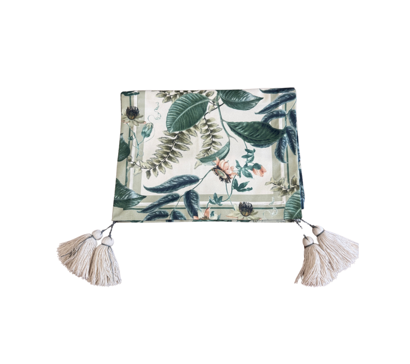 Camino de mesa en tela Hojas 2.2