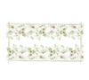 Mantel rectangular 10P en tela Flores Acuarela Rosado