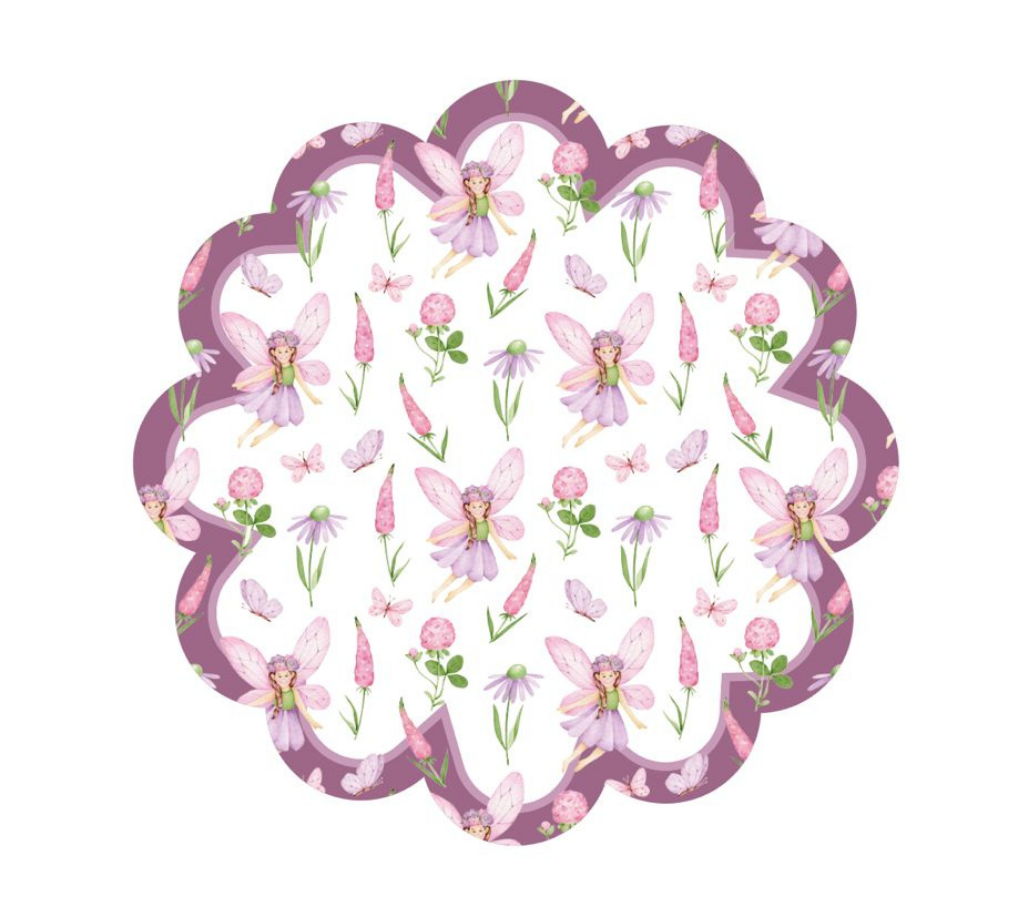 Individual Kids redondo Haditas. Incluye estuche