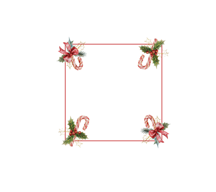 Servilleta de tela Navidad Bastones Rojo/Verde/Blanco