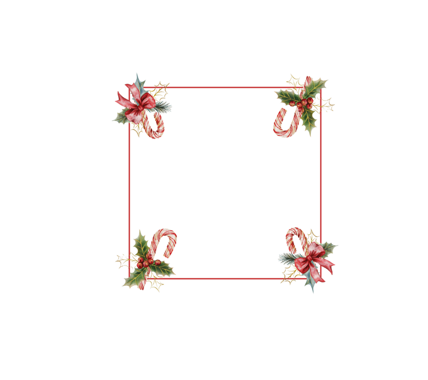 Servilleta de tela Navidad Bastones Rojo/Verde/Blanco