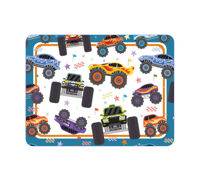 Individual Kids rectangular Trucks. Incluye estuche
