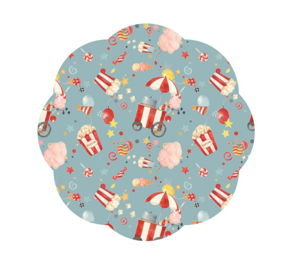 Individual Kids redondo Cotufas. Incluye estuche