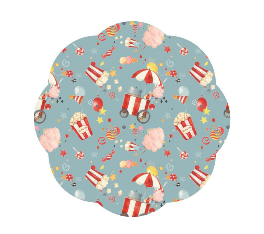 Individual Kids redondo Cotufas. Incluye estuche