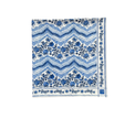 Mantel rectangular 8P en tela ZigZag Azul
