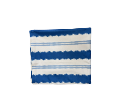 Mantel rectangular 10P en tela Rayas AzulRey/OW