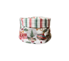Panera reversible en tela (Pequeña) Navidad Juguetes