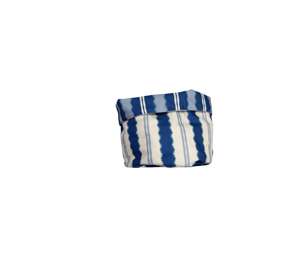 Panera reversible en tela Rayas AzulRey/OW