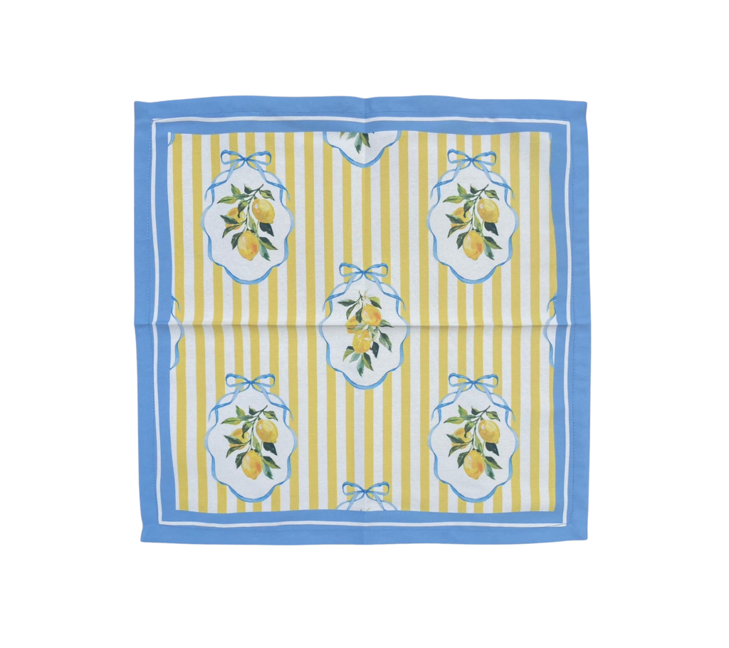 Servilleta de tela Limones Rayas