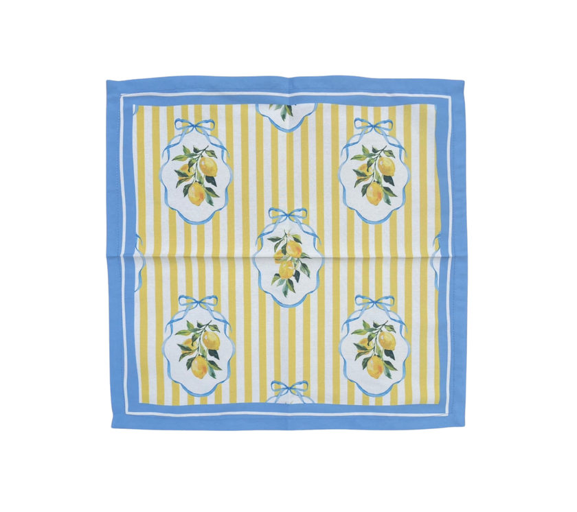 Servilleta de tela Limones Rayas