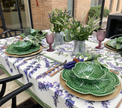 Mantel rectangular 12P en tela Lavanda