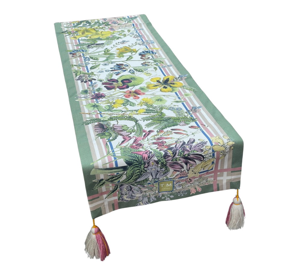 Camino de mesa en tela Jardín 2.2