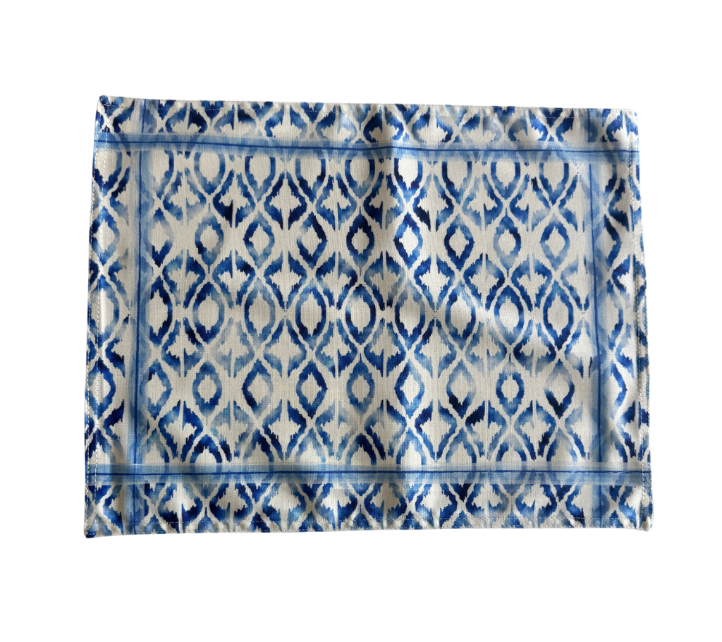 Individual reversible rectangular en tela Eslabones/Abstracto